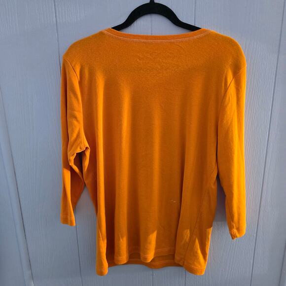 Onque Casuals Spider Embellished Top Size Large – Halloween, Sparkle, Fall Fest - Picture 2 of 6